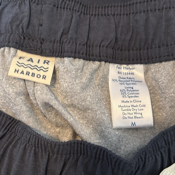 Fair Harbor One Pant NWT men’s blue lined slim straight track pants size medium - Picture 10 of 11